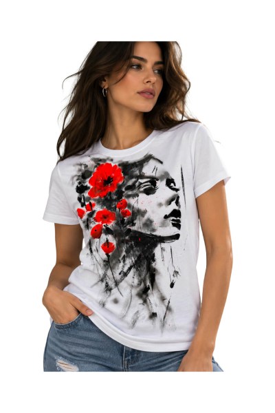 hand_painted_t_shirt_women_ladie_poppies