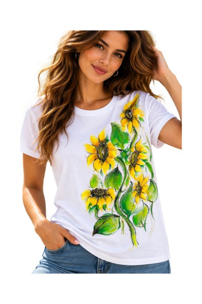 hand_painted_t_shirt_women_sunflowers_2